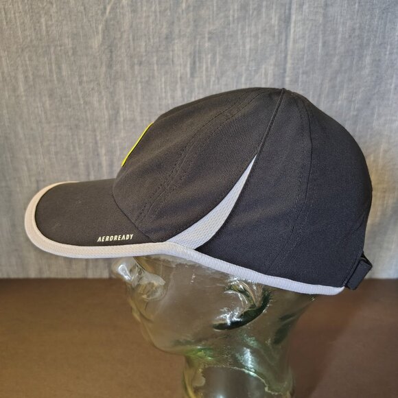 Boston Marathon Adidas Hat Cap Strap Back Black AeroReady Running Jogging - Picture 4 of 11